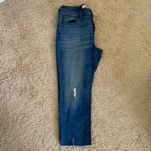 Madewell high rise slim crop boyjean